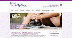 Desktop Screenshot of first-physio.co.uk